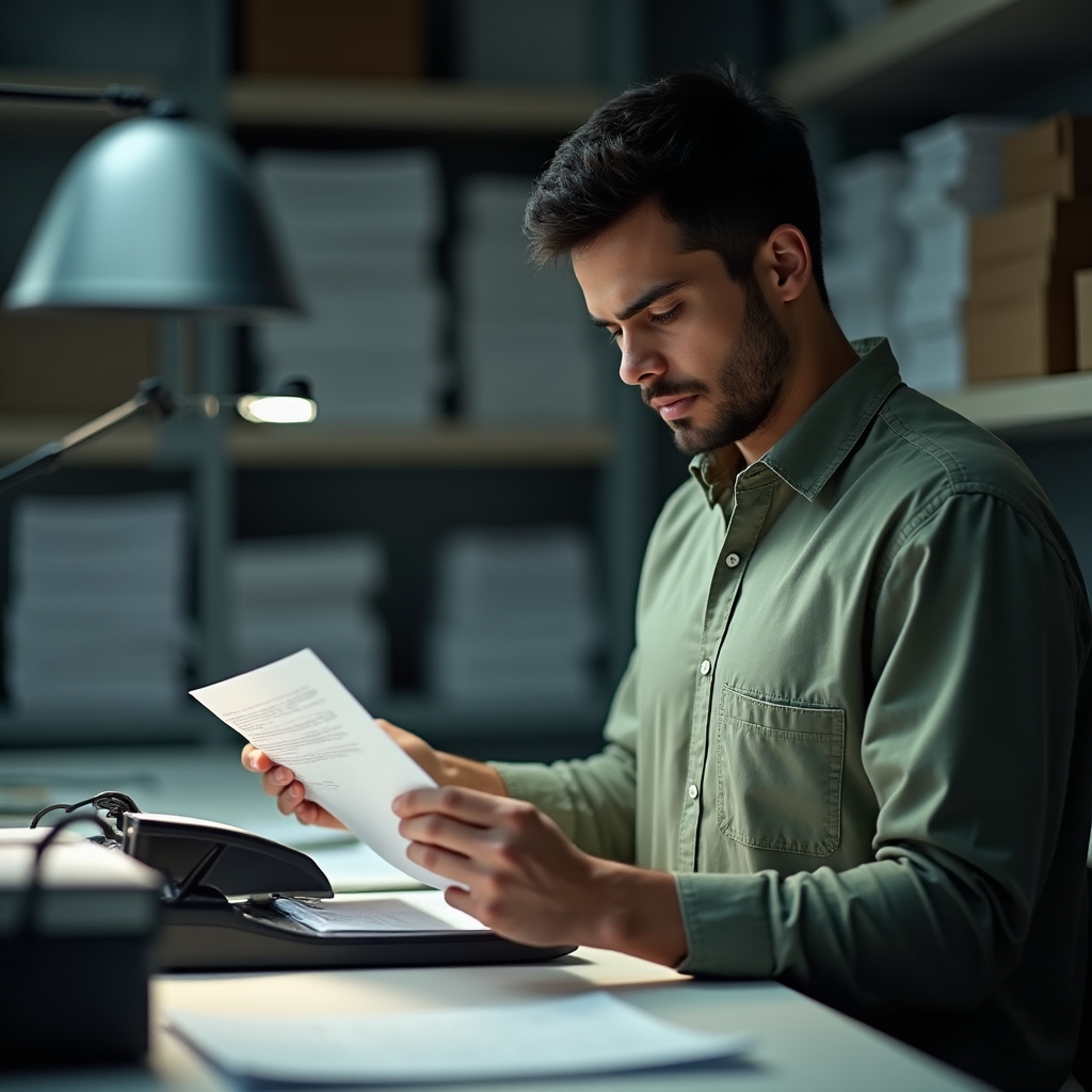 Técnico realizando escaneo de alta resolución de documentos en proceso de digitalización